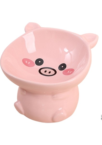 Seramik Kedi Kabı Siyah Çene Önleyici Pet Kase (Yurt Dışından)