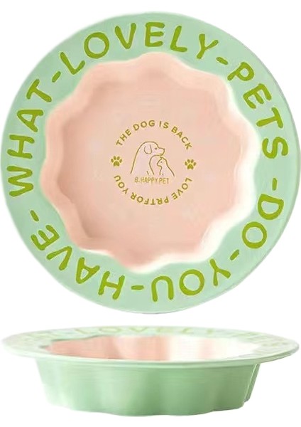 Seramik Kedi Kabı Siyah Çene Önleyici Pet Kase (Yurt Dışından)