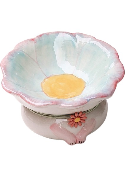 Seramik Kedi Kabı Siyah Çene Önleyici Pet Kase (Yurt Dışından)