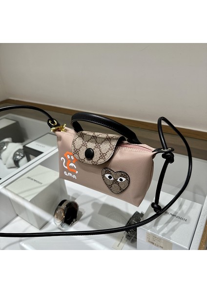 Mini Hamur Torbası Taşınabilir Omuz Messenger Küçük Çanta Su Geçirmez Graffiti Çantası (Yurt Dışından)