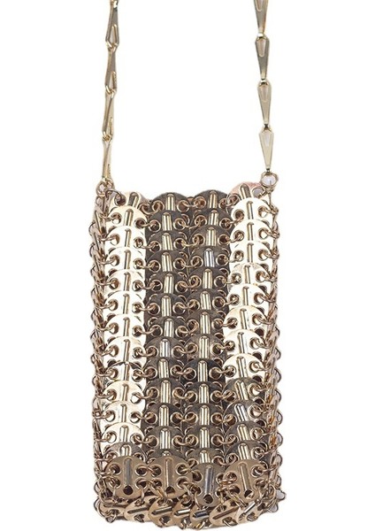 Metalik Altın Payetler Diy El Yapımı Cep Telefonu Ruj Askılı Çanta (Yurt Dışından) fiyatları