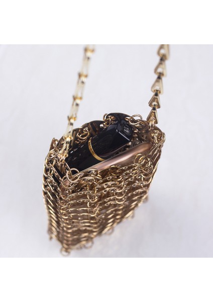 Metalik Altın Payetler Diy El Yapımı Cep Telefonu Ruj Askılı Çanta (Yurt Dışından) fırsatları