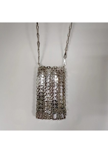 Metalik Altın Payetler Diy El Yapımı Cep Telefonu Ruj Askılı Çanta (Yurt Dışından)