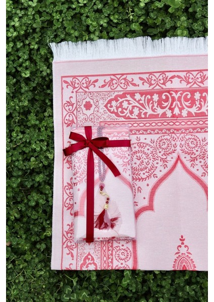 Hediyelik Pamuklu Seccade Seti S1004 Siyah indirimleri