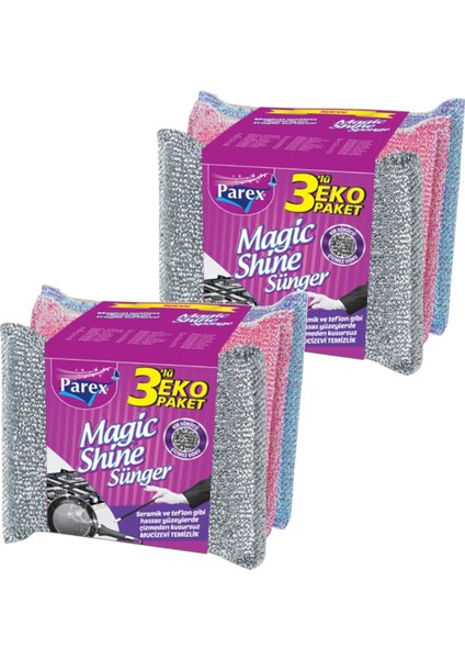 Magic Shine Sünger 3’lü Paket İkili Set