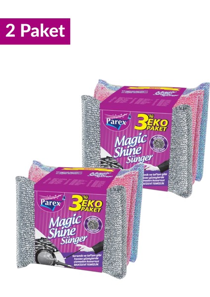 Magic Shine Sünger 3’lü Paket İkili Set fiyatları