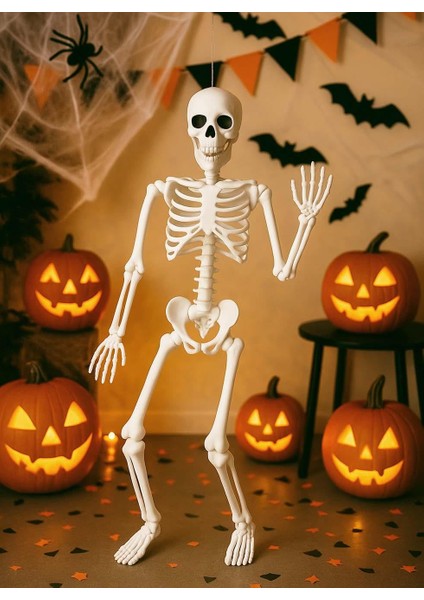 Cadılar Bayramı Iskelet Figürlü Halloween Parti Dekoru 90 cm