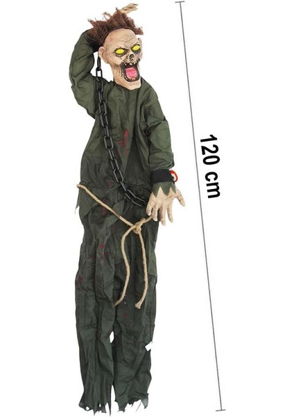 Cadılar Bayramı Zombi Figürlü Asılabilir Halloween Hareketli Parti Dekoru 120 Cm modelleri