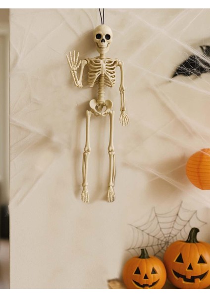 Cadılar Bayramı Iskelet Figürlü Asılabilir Halloween Parti Dekoru 36 cm