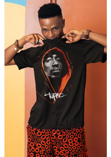3D Tupac Baskılı Tişört, Erkek-Kadın Rap Baskılı T-Shirt modelleri