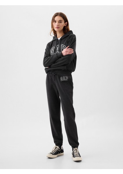 Kadın Koyu Gri Gap Logo Jogger Fleece Eşofman Altı fiyatları