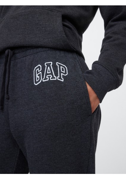 Kadın Koyu Gri Gap Logo Jogger Fleece Eşofman Altı fırsatları