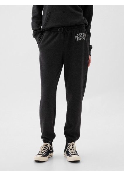 Kadın Koyu Gri Gap Logo Jogger Fleece Eşofman Altı