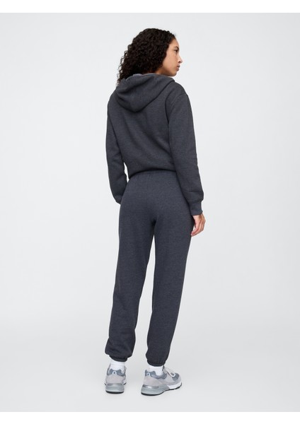 Kadın Koyu Gri Gap Logo Jogger Fleece Eşofman Altı