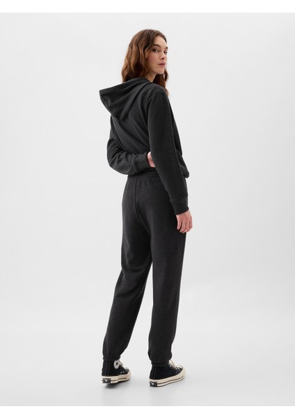 Kadın Koyu Gri Gap Logo Jogger Fleece Eşofman Altı