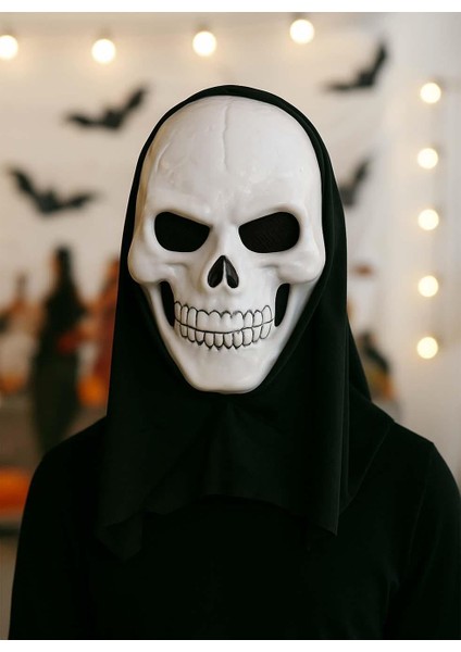 Cadılar Bayramı Kuru Kafa Maske Halloween Parti Kostüm Aksesuarı