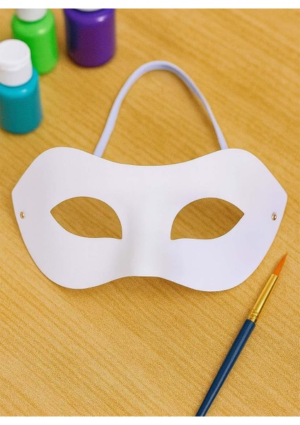 Boyanabilir Karton Maske Hobi ve Etkinlik Maskesi Dıy Göz Maske