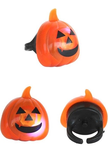 Cadılar Bayramı Bal Kabağı Işıklı Yüzük Halloween Parti Aksesuarı fiyatları