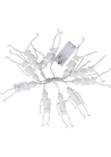 Cadılar Bayramı Iskelet Figürlü Pilli LED Işık Halloween Parti Dekoru fiyatları