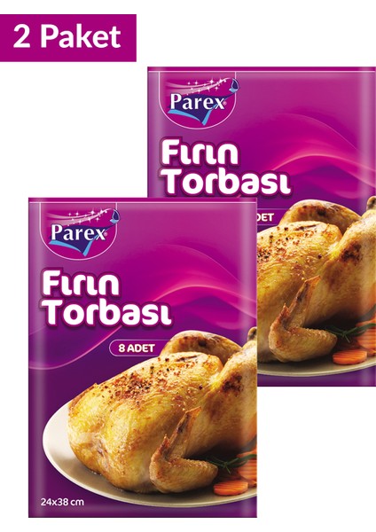 Fırın Torbası 8 Adet 24 x 38 Cm İkili Set fiyatları