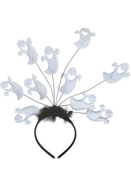 Halloween Parti Tacı Hayalet Figürlü Cadılar Bayramı Aksesuarı Beyaz modelleri