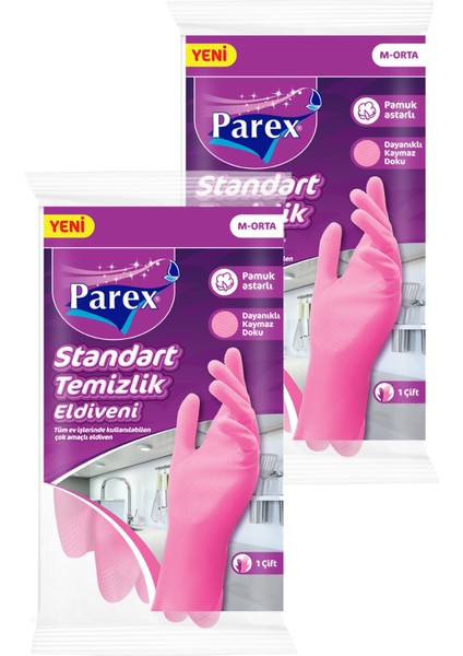 Standart Eldiven Orta Boy İkili Set