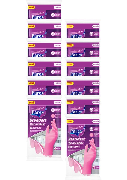 Standart Eldiven Küçük Boy 12 Paket 1 Koli