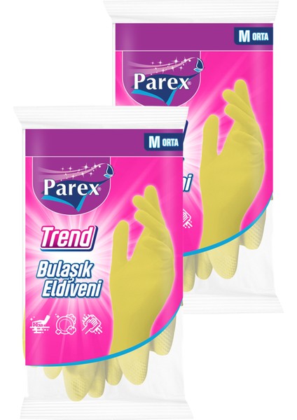 Trend Bulaşık Eldiveni Orta Boy İkili Set fiyatları