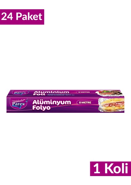 Alüminyum Folyo 8 Metre 24 Paket 1 Koli fiyatları