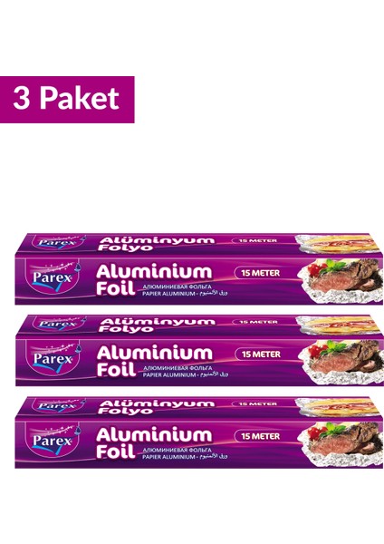 Alüminyum Folyo 15 Metre Üçlü Set fiyatları