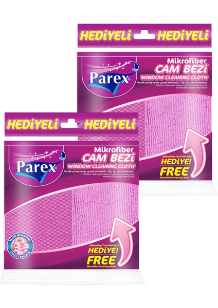 Mikrofiber Cam Bezi İkili Set
