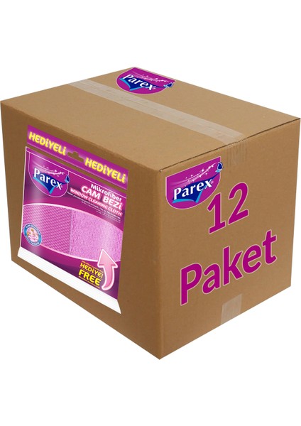 Mikrofiber Cam Bezi 12 Paket 1 Koli modelleri