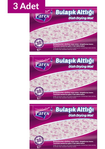 Bulaşık Altlığı 46 x 30 cm Üçlü Set fiyatları
