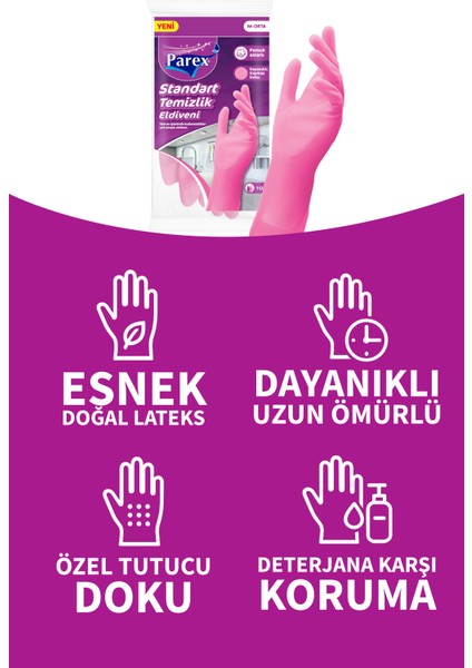 Standart Eldiven Orta Boy 12 Paket 1 Koli