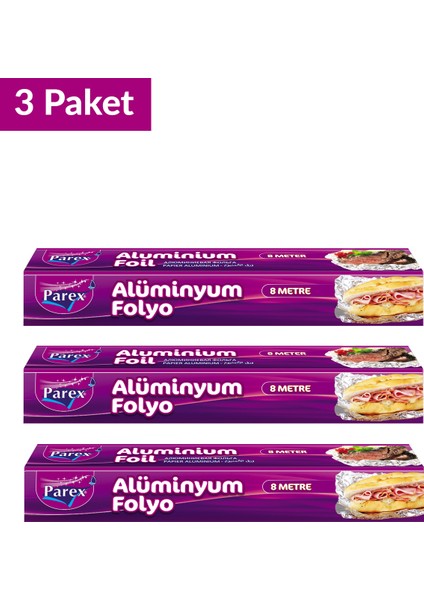 Alüminyum Folyo 8 Metre Üçlü Set fiyatları