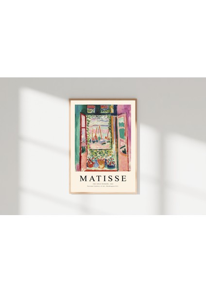 Lüks Duvar Dekoru | Henri Matisse ''Açık Pencere" Sanat Posteri/Çerçevesiz - 50X70 fırsatları