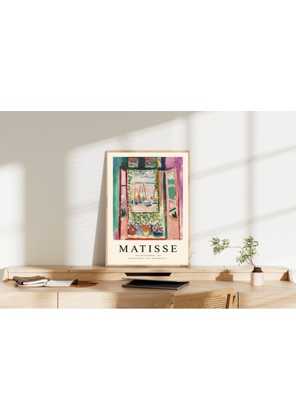 Lüks Duvar Dekoru | Henri Matisse ''Açık Pencere" Sanat Posteri/Çerçevesiz - 50X70 modelleri