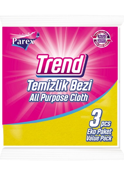 Trend Temizlik Bezi 3'lü Paket İkili Set modelleri