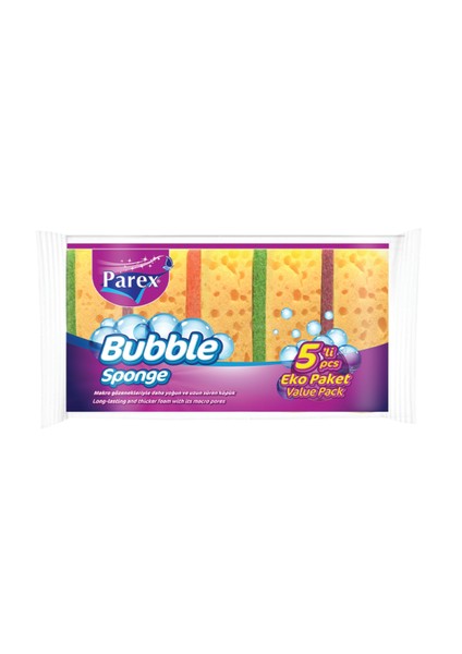 Bubble Sünger Düz 5'li