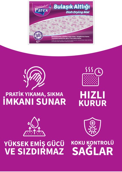 Bulaşık Altlığı 46 x 30 Cm12 Paket 1 Koli indirimleri