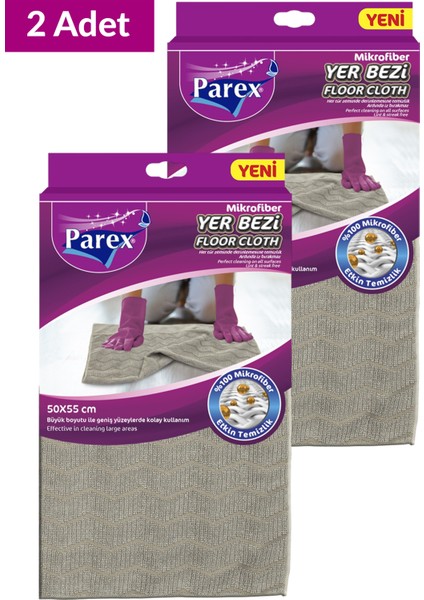 Mikrofiber Yer Bezi 50 x 55 cm İkili Set fiyatları