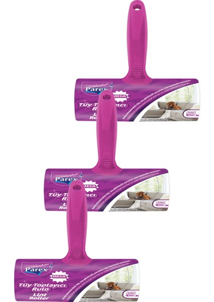 Mega Tüy Toplayıcı Rulo 60'lı Üçlü Set