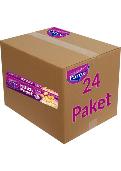Kilitli Buzdolabı Poşeti Küçük Boy 12'li 20 x 25 Cm 24 Paket 1 Koli modelleri