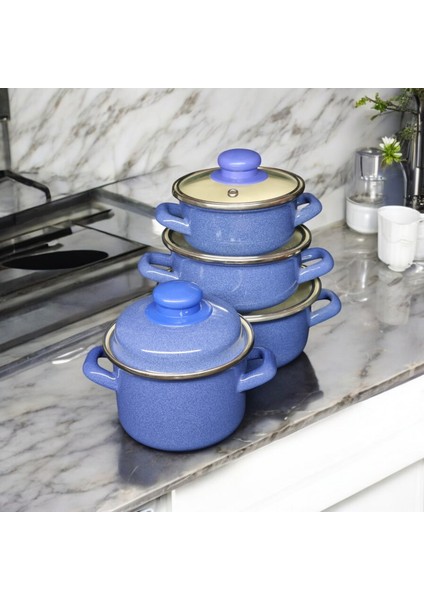 Emaye Mini Tencere Seti Saklama Kabı Seti Emaye Sos Mama Mini Yumurta Haşlama Tenceresi 8 Parça fiyatları
