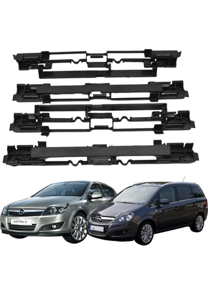Opel Astra H Zafira B Tavan Oluk Çıta Kapağı Ön Arka Siyah 4 Adet fırsatları
