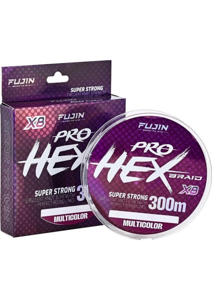 Pro Hex 8x 300MT Multicolor Ip Misina Multicolor-0,14 mm