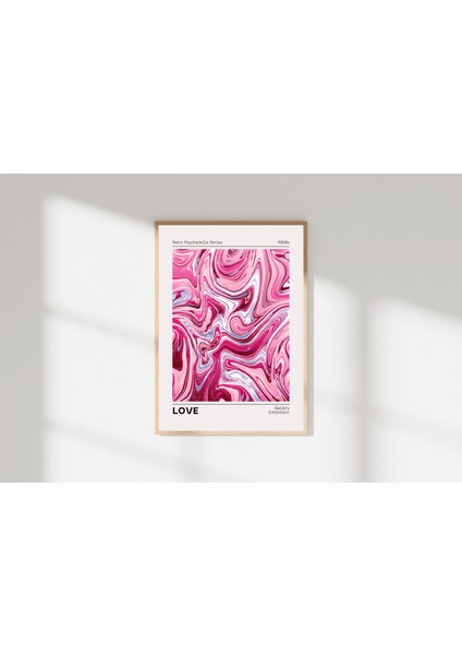 Lüks Duvar Dekoru | Pembe ve Fuşya Akışkan Sanat Posteri/çerçevesiz - 50X70 fırsatları