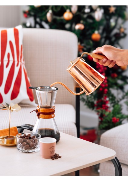 Bakır Demlik Modern Kahve Demliği Model Bakır Renk fiyatları