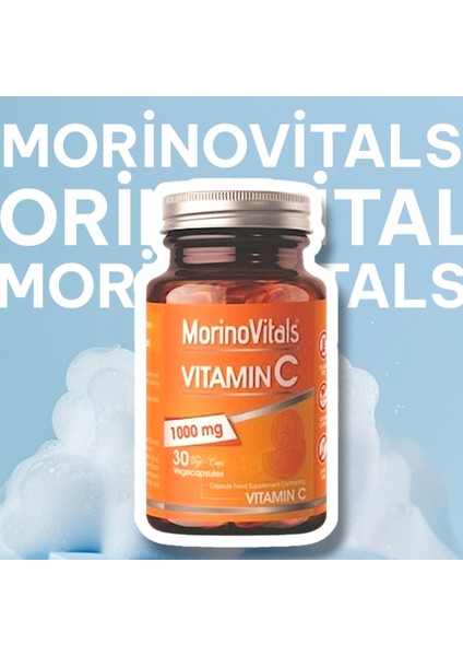 C Vitamini 1000 Mg 30 Vegan Kapsül | Glutensiz, Aromasız