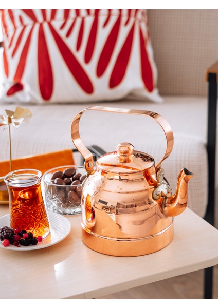 Bakır Demlik Modern Model Bakır Renk fırsatları